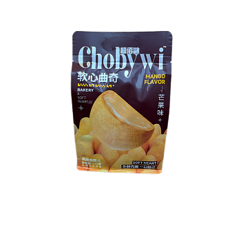 Печенье Chobywi с жидкой начинкой манго 135г