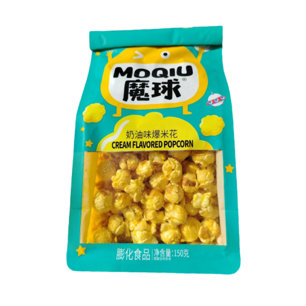 Popkorn MOQIU so vkusom slivok 150g