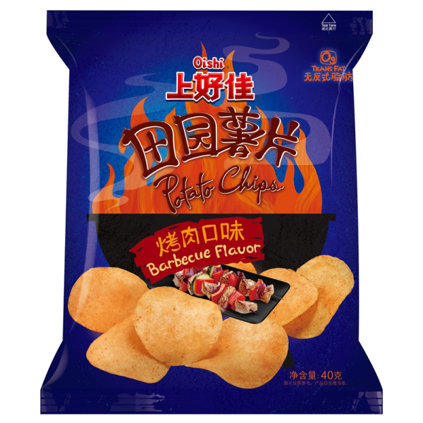 Chipsy Oishi Potato Chips Barbecue barbekyu 40g