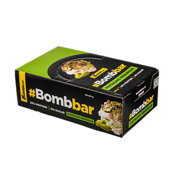 Батончик Bombbar со вкусом Фисташковой меренги 40г