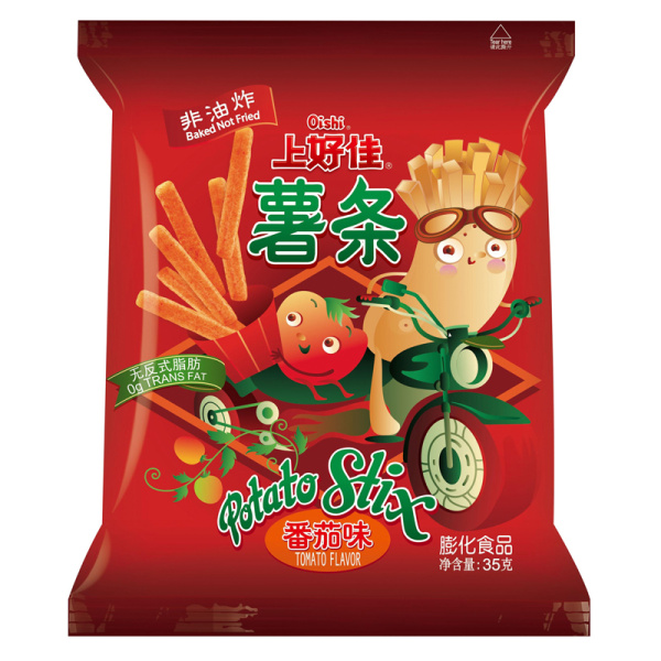 Chipsy Oishi Potato Stix Tomato tomatnye 35g