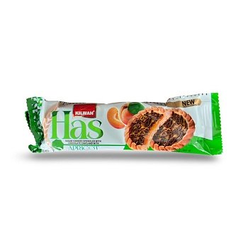 Печенье Has со вкусом абрикоса с шоколадной крошкой 50г
