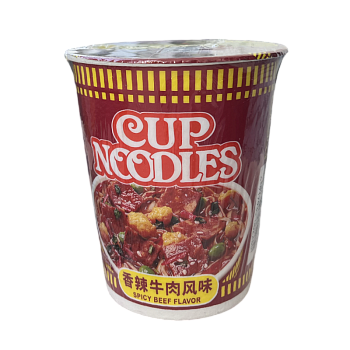 Лапша Nissin Spicy Beef острая говядина 76г