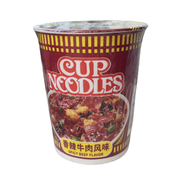 Lapsha Nissin Spicy Beef ostraya govyadina 76g