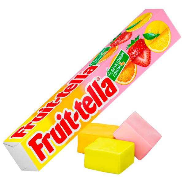 Zhevatelnaya konfeta Fruit-tella Assorti vkusov 41g