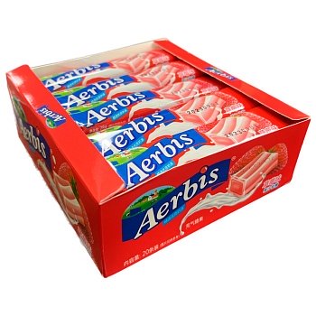 Конфеты жевательные Aerbis Клубника 28г