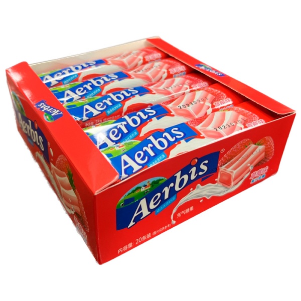 Konfety zhevatelnye Aerbis Klubnika 28g