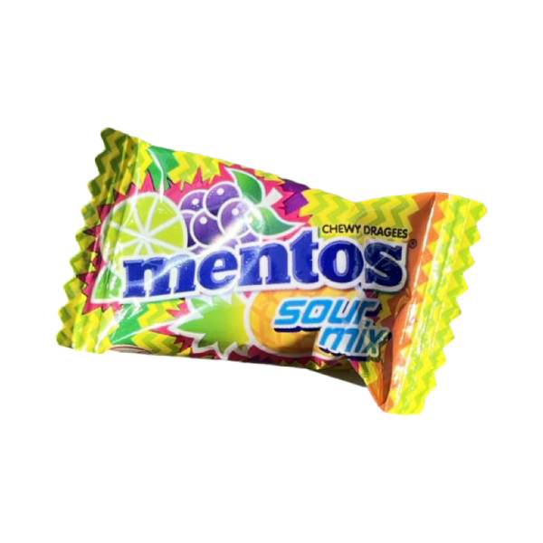 Zhevatelnye konfety Mentos so vkusom kislykh fruktov 2,7g