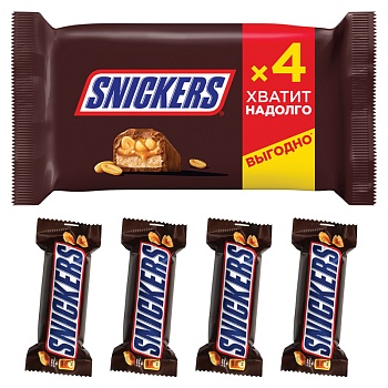 Шоколадный батончик Snickers 40г