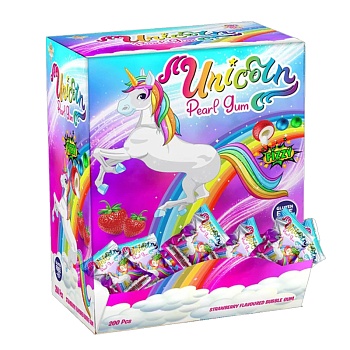 Жевательная резинка Unicorn жемчужная Единороги 3,5г