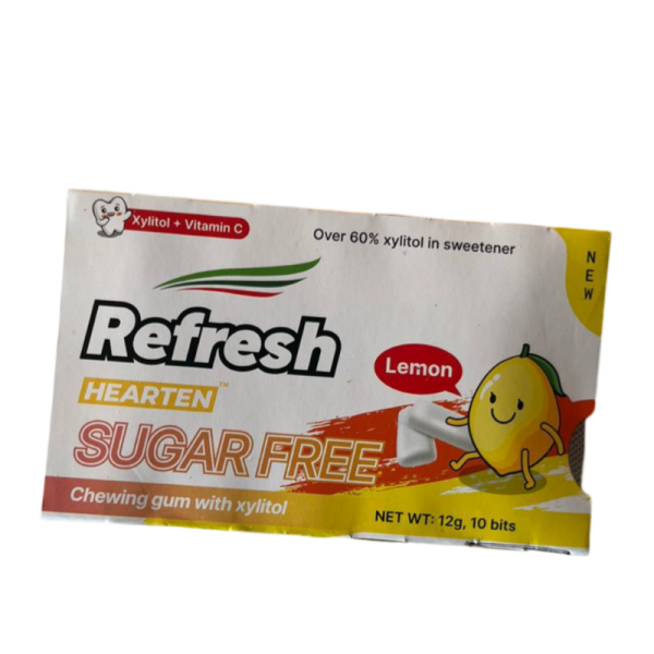Zhevatelnaya rezinka Refresh bez sakhara s limonom 12g