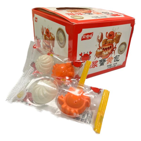 Marmelad Grinning Krab s bulochkoy s yagodnoy nachinkoy 25g