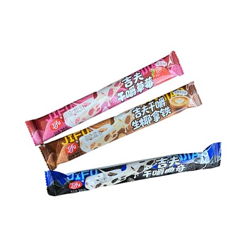 Жевательные трубочки Jifu ассорти вкусов 20г