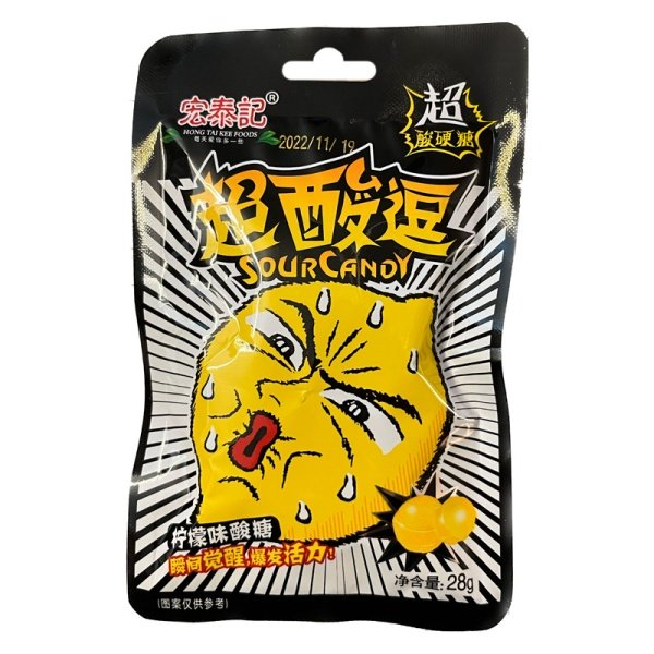 Konfety Hong Tai Kee Super kislye limon 28g