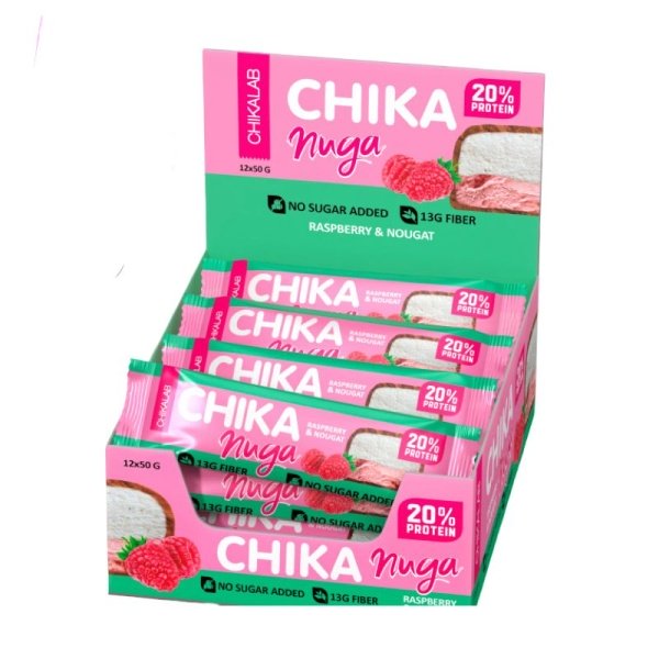 Batonchik Chikalab Nuga s malinoy 50g