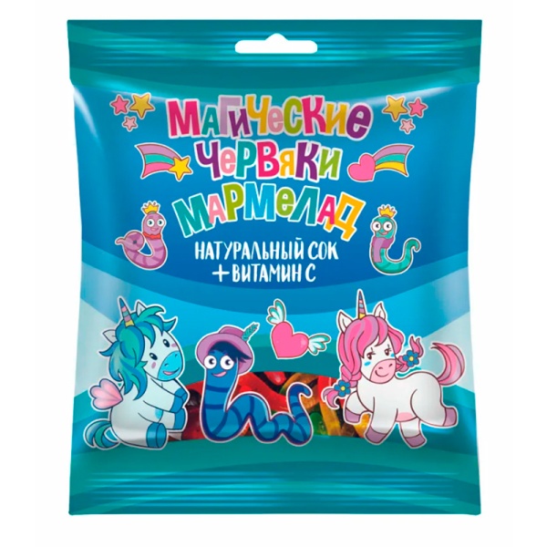 Marmelad Volshebnaya strana Magicheskie chervyaki 90g