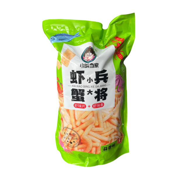 Chipsy Dangjia so vkusom krevetki i kraba s chesnokom 200g