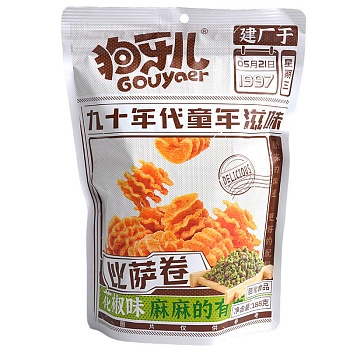 Чипсы Gouyaer рулетики со вкусом зеленого перца 188г