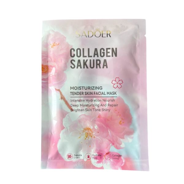 Maska Sadoer dlya litsa kollagenovaya s sakuroy 25g