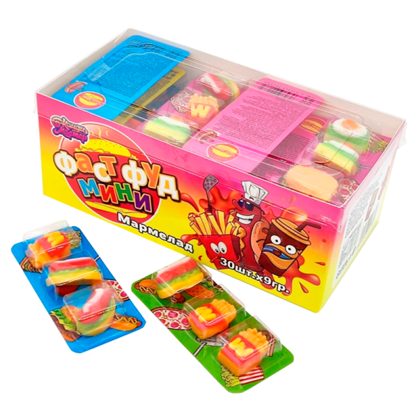 Marmelad Kandi master fast-fud mini 16g