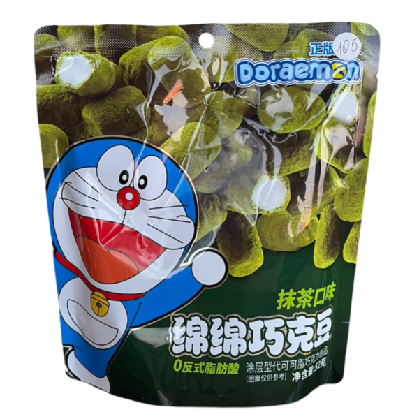 Konfety Doraemon shokoladnye so vkusom matcha 52g
