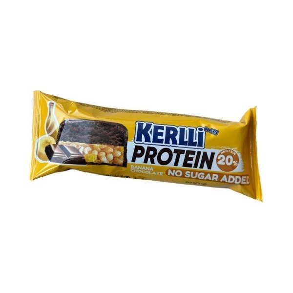 Zlakovyy batonchik Kerlli s proteinom i bananom bez dobavleniya sakhara 40g