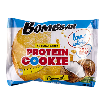 Печенье Bombbar неглазированное со вкусом кокоса 40г