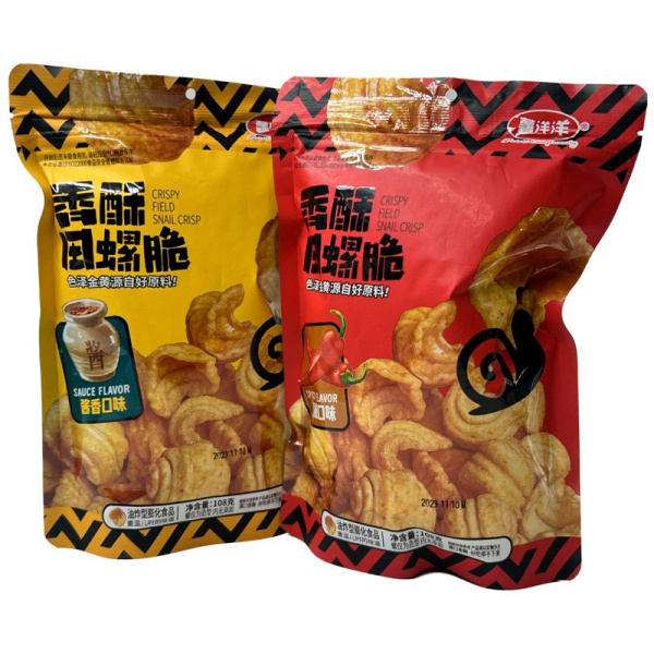 Chipsy ShuYangyang Snail miks vkusov 108g