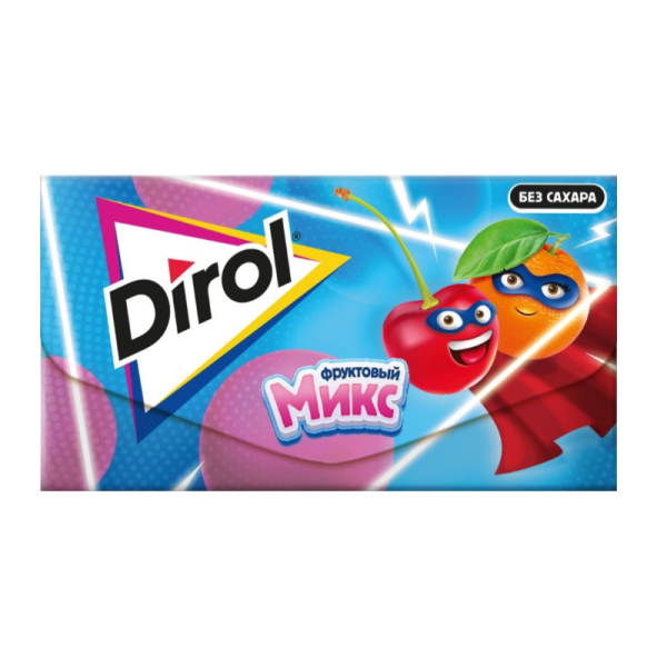 Zhevatelnaya rezinka Dirol fruktovyy miks 13.5g
