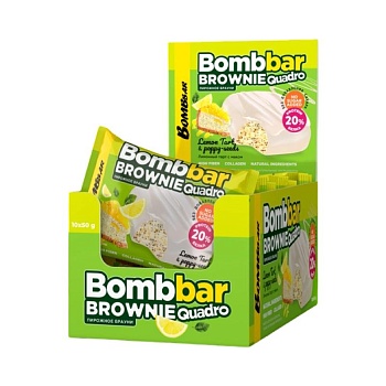 Печенье Bombbar Брауни лимонный тарт с маком 50г