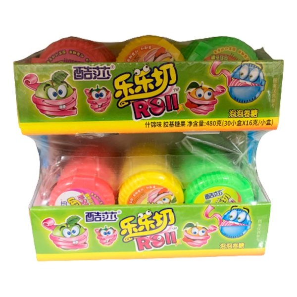 Zhevatelnaya rezinka Cool Crazy Roll vkusovoy miks 15g