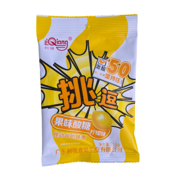 Konfety LiQiang so vkusom limona 24g