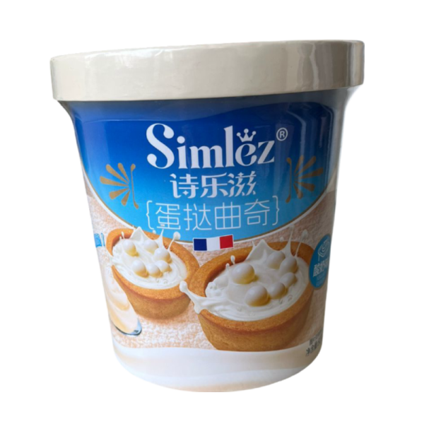 Mini-tarty Simlez s khrustyashchimi sharikami v shokoladno-yogurtovom souse 80g