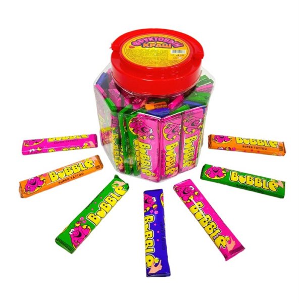 Zhevatelnaya rezinka Fruktovyy krash assorti 3.6g