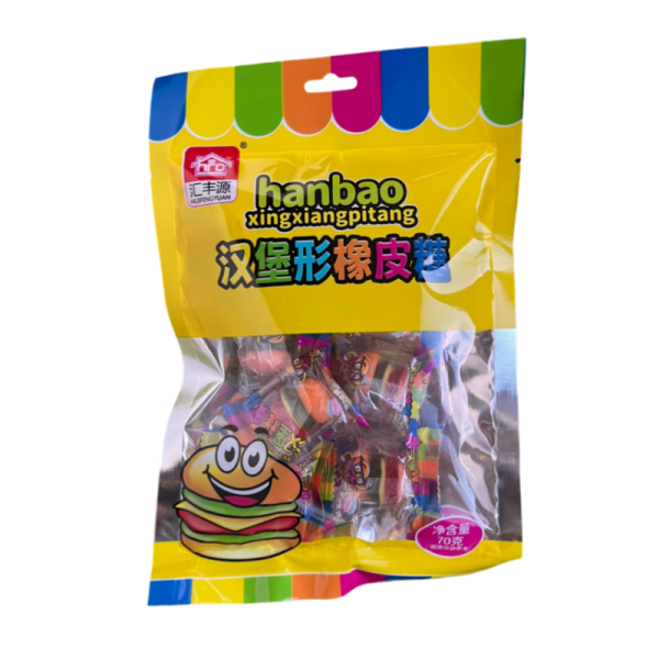 Zhevatelnye konfety Huifengyuan burgery 70g