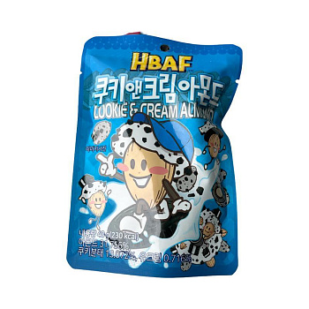 Миндаль HBAF в глазури из печенья со сливками 40г