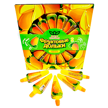 Десерт желейный Фруктовые Дольки с манго 50г