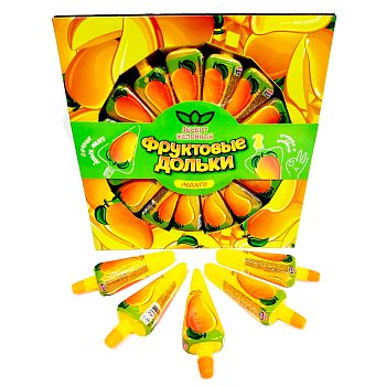 Десерт желейный Фруктовые Дольки с манго 50г