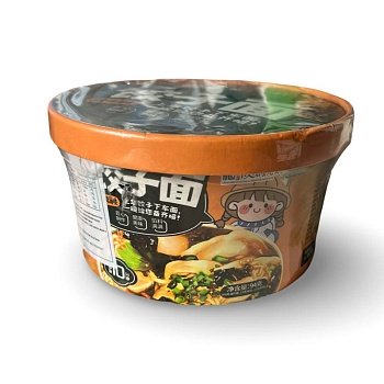 Лапша LeiQia с вонтонами со вкусом красного соуса чили 95г