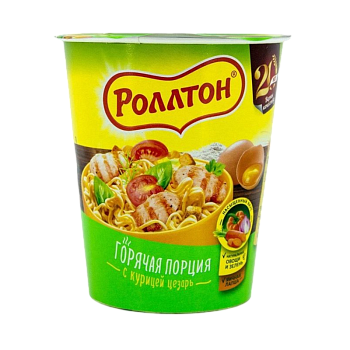 Лапша Роллтон с курицей цезарь 70г
