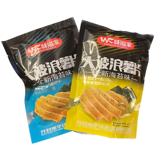 Chipsy Weiyijia Big Wave morskie vodorosli 32g