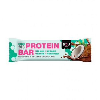 Протеиновый батончик Protein Bar с кокосом в молочном шоколаде 50г