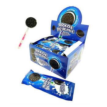 Карамель Яркое печенье на светящейся палочке 10г