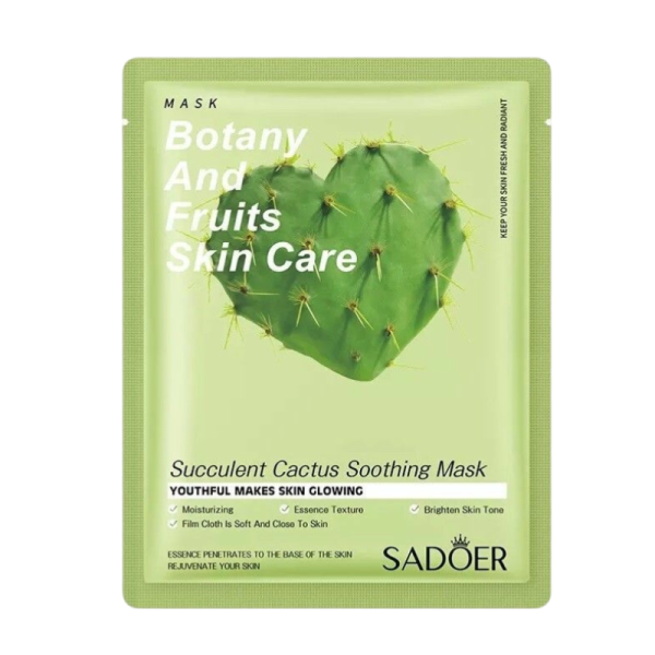 Maska Sadoer dlya litsa uspokaivayushchaya s sokom kaktusa 25ml