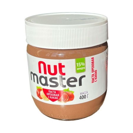 Pasta Nut Master orekhovaya s kakao 400g
