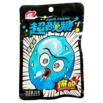 Конфеты Hong Tai Luxing Супер кислые Черника 22г