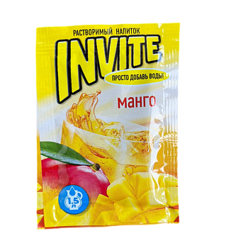 Напиток растворимый Invite манго 9г