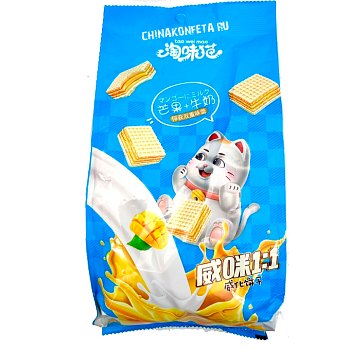 Вафли Tao wei mao с молочно манговой начинкой