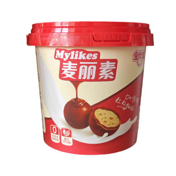 Khrustyashchie shariki Golden Monkey shokoladnye krasnye 108g