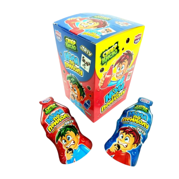 Zhevatelnaya konfeta Kandi Klab Kola po prikolu kislaya 12g